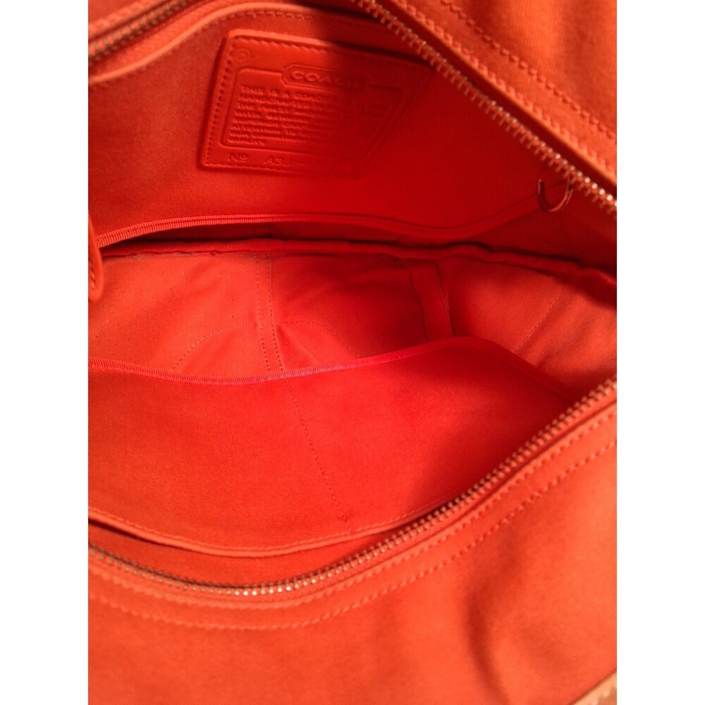 Authentic Coach Handbag, Canvas And Leather, Beige, Shoulder Bag. - Picture 9 of 16